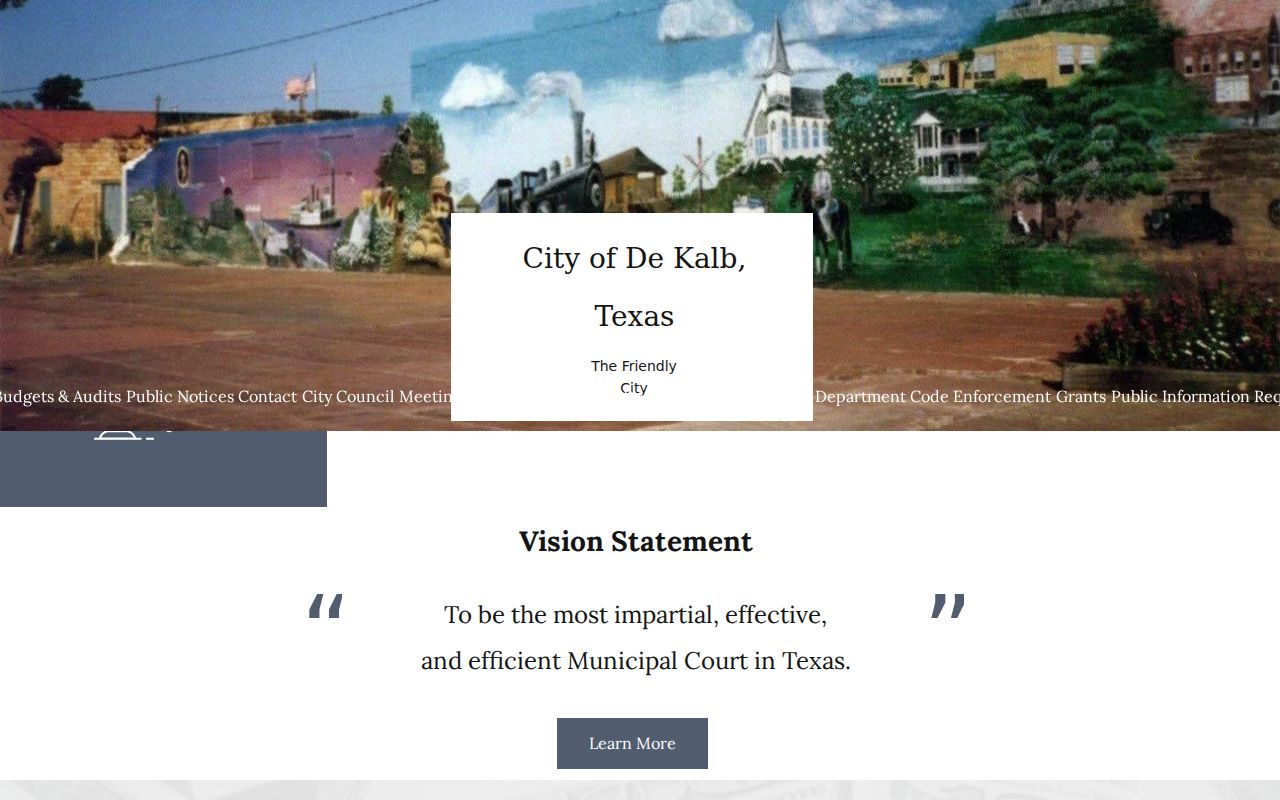 De Kalb court records Pay Fine link on official city page
